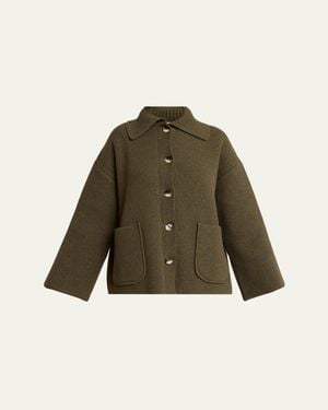 Proenza Schouler Nelly Merino Wool Jacket - Green
