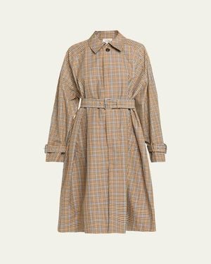 FRAME The Plaid Mac Coat - Natural