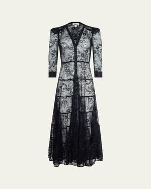 L'Agence Seraoguba Kace Tiered Maxi Dress - Blue
