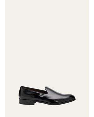 Doucal's Rennes Patent Leather Loafers - White