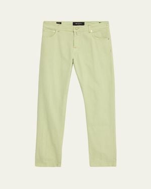 Kiton Kurabo Slim Fit Cotton Stretch Five-Pocket Pants - Green