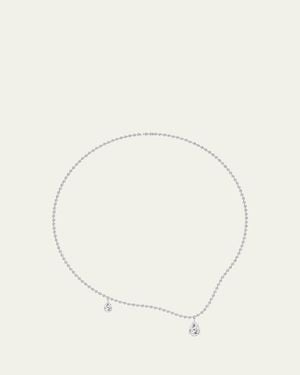 UNSAID Tear Lab-Grown Diamond Curve Necklace - Natural