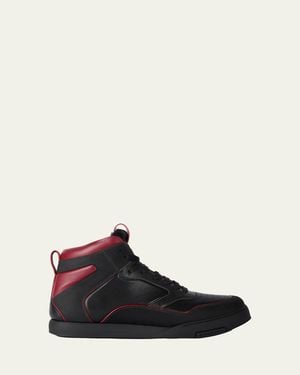 Givenchy Leather High-Top Sneakers - Black