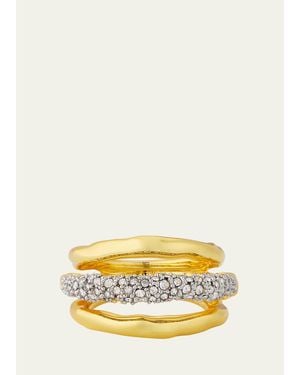 Alexis Solanales Crystal Orbiting Ring - Yellow