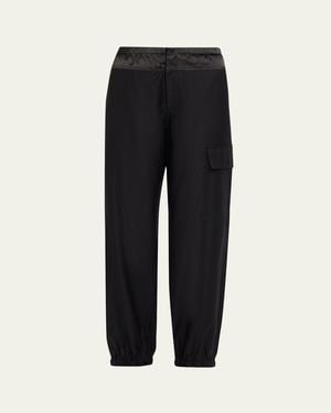 WE-AR4 The Bootleg Cargo Pants - Black