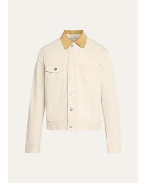 JW Anderson Twill Cotton Jacket - Natural