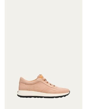 Tod's Sportiva Suede Sneakers - Pink