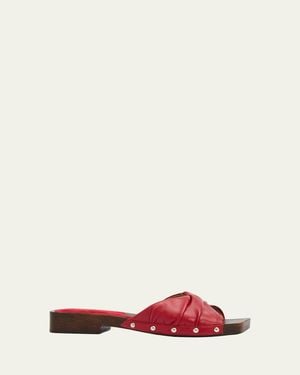 NODALETO Bulla Mellow Leather Clogs - Pink
