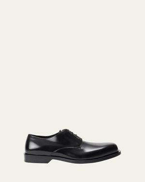 Loewe Bobine Leather Derby Shoes - White