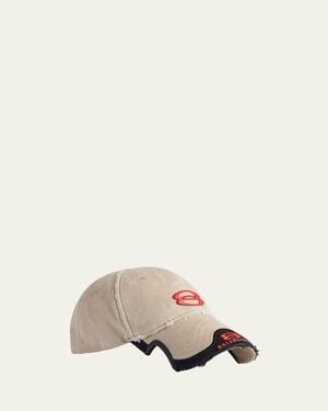 Balenciaga Double Unity Baseball Cap - Natural