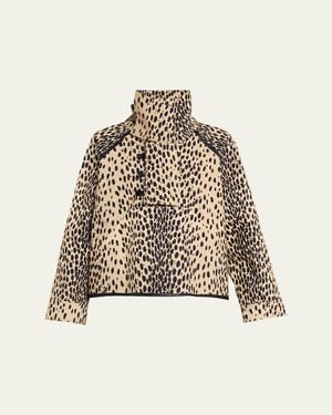 Nackiyé Spotted Cotton Fisherman Coat - Natural
