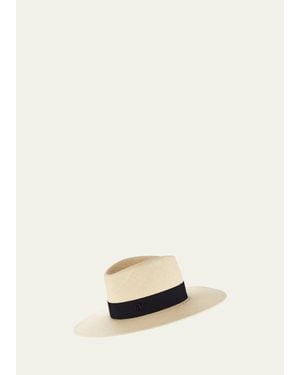 Maison Michel Charles Timeless Fedora Hat - Natural
