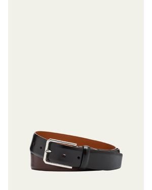 Santoni Smooth Calfskin Belt - Multicolor