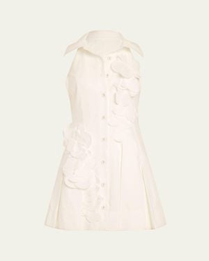Ramy Brook Donna Floral Mini Shirtdress - Natural