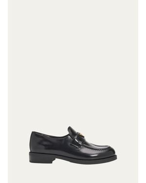 Prada 10Mm Leather Loafers - White