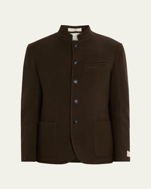 Massimo Alba Baglietto Seersucker Jacket - Brown