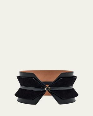 Alaïa Double Bustier Belt - Black