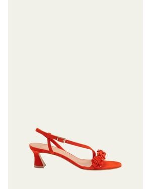 Malone Souliers 45Mm Serra Suede Sandals - Red