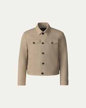 Mackage Nash-Co Twill Trucker Jacket - Natural