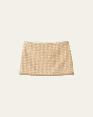 スカート MIU MIU Black Boucle Mini Skirt Miu Miu Boucle Mini Skirt in Black | Lyst