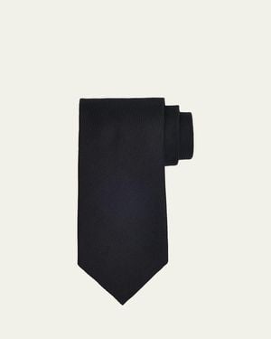 Tom Ford Micro-Jacquard Silk Tie - Black