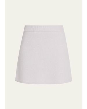 Lisa Yang Clare Cashmere Mini Skirt - White