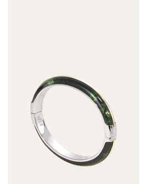 BY PARIAH Essential Stacking Cuff Bracelet, Moss Agate - Natural