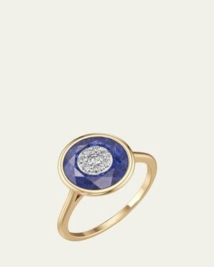 Bhansali 18K Fusion Stone And Brilliant Diamond Ring - Blue