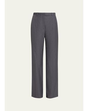 AEXAE Pleated Twill Pants - Blue
