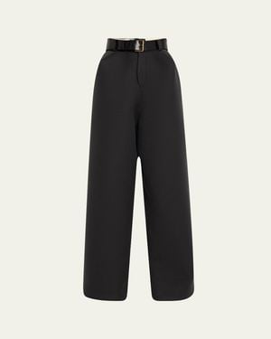Marc Jacobs Tailored Wide-Leg Volume Pants - Black