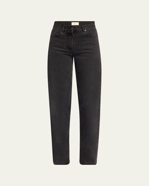 The Row Clair Straight-Leg Jeans - Black