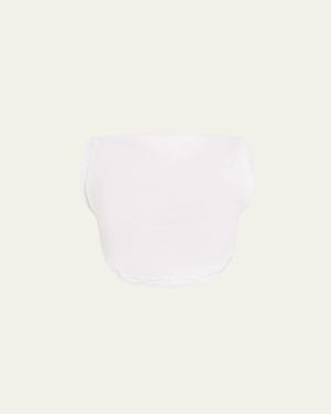 A.L.C. Mae Cropped High-Neck Top - Natural