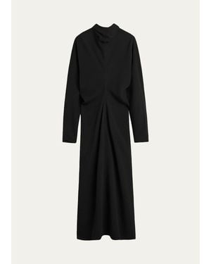 TOTEME Slouch Waist Scarf Dress - Black