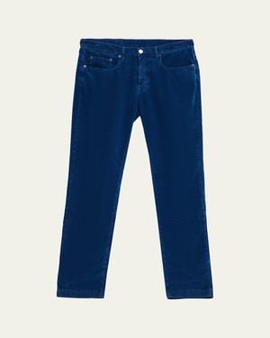 Massimo Alba Alung Baby Corduroy Five-Pocket Pants - Blue