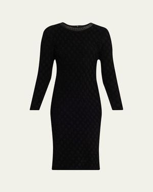 Kobi Halperin Apollo Fringed Chain-Trim Dress - Black