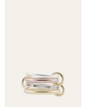 Spinelli Kilcollin Cancer Mx Ccw Multi-Diamond 4-Band Ring - Natural