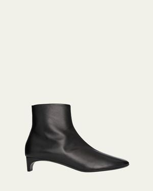 Pierre Hardy Claude Leather Kitten-Heel Ankle Boots - Black