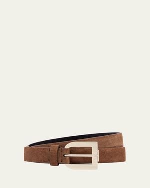 Tom Ford T Suede Belt - Brown