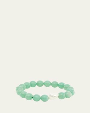 Paige Novick Venus Bracelet With Pearlized Shell - Green