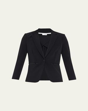 Veronica Beard Schoolboy Scuba Dickey Jacket - Blue