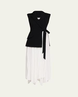 Jonathan Simkhai Helena Combo Sleeveless Maxi Dress - White