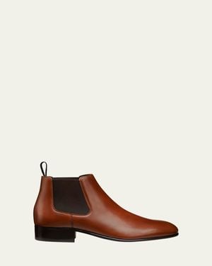 Stuart Weitzman Adwin Leather Chelsea Boots - Brown