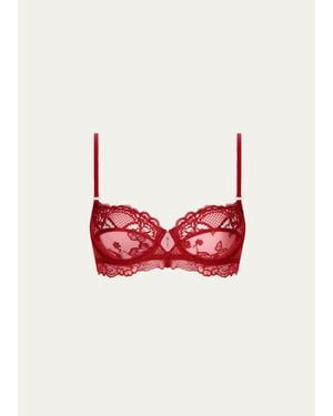 Lise Charmel Sublime En Dentelle Lace Demi Bra - Red