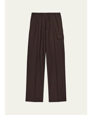 Helmut Lang Relaxed Pull-On Cargo Pants - Brown