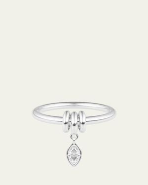 Spinelli Kilcollin Pia Marquise Diamond Sterling Ring - Natural