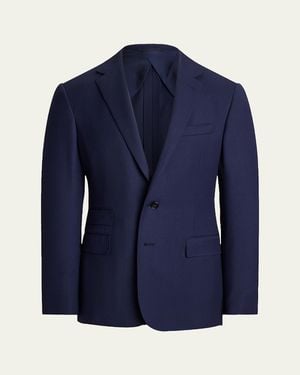 Ralph Lauren Nm X Rl Kent Handmade Escorial Wool Suit - Blue