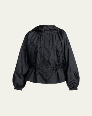 Moncler Genius Imaginaire Canvas Short Parka - Blue