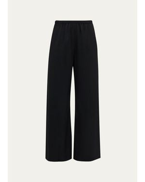 Jonathan Simkhai Roni Satin Wide-Leg Pants - Black