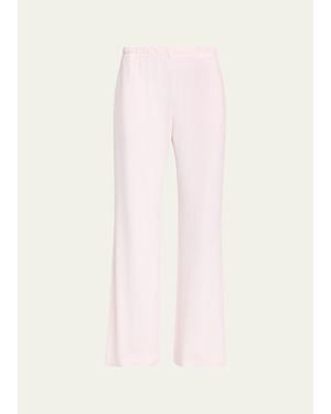 All Three Dov Wide-Leg Cotton Sweatpants - Pink