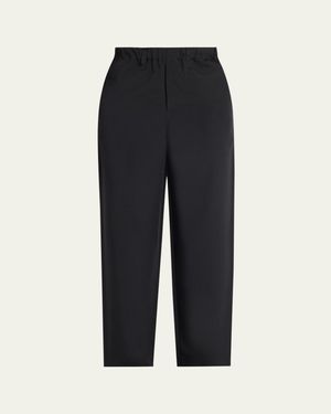 IM MEN Flat Front Elastic-Waistband Pants - Blue